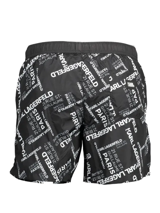 Karl Lagerfeld Beachwear Herren Medium Sea Boxer Schwarz