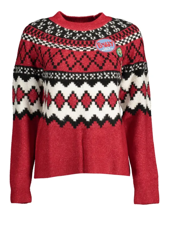 Desigual Damen Langarmpullover Rot | online kaufen