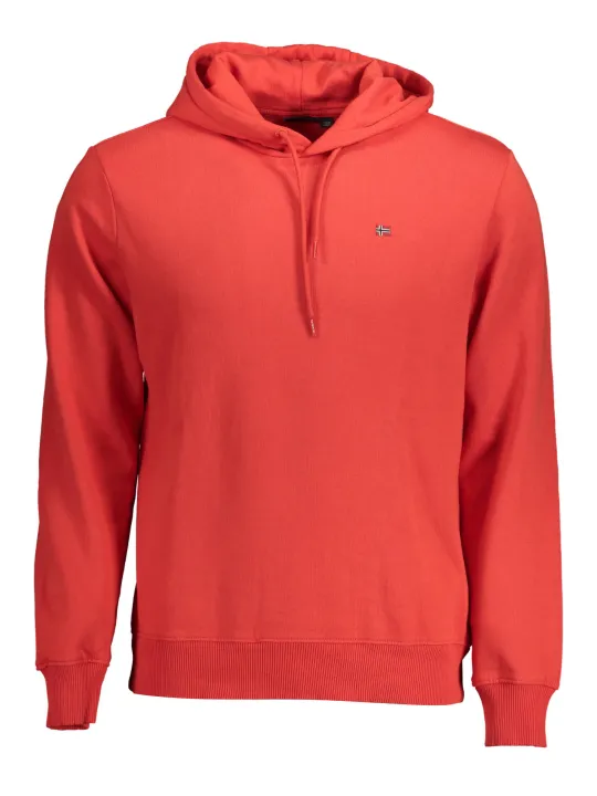 Napapijri Herren Langarm-Kapuzen-Sweatshirt Rot