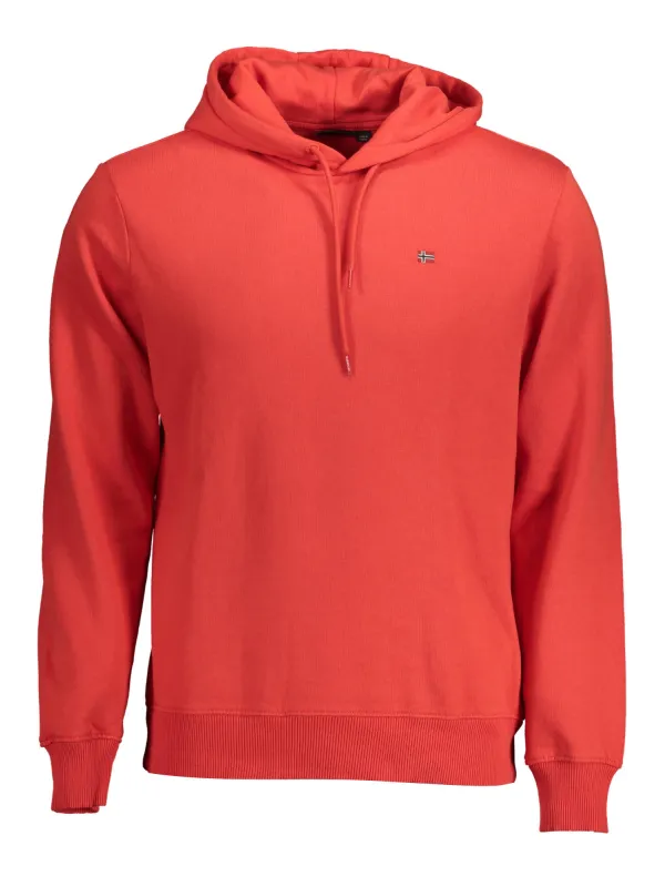 Napapijri Herren Langarm-Kapuzen-Sweatshirt Rot