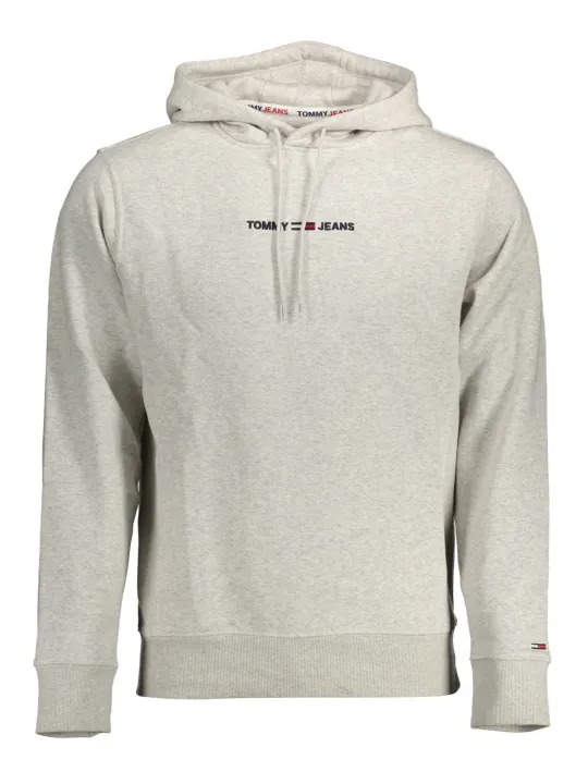 Tommy Hilfiger Herren Langarm-Kapuzen-Sweatshirt Grau