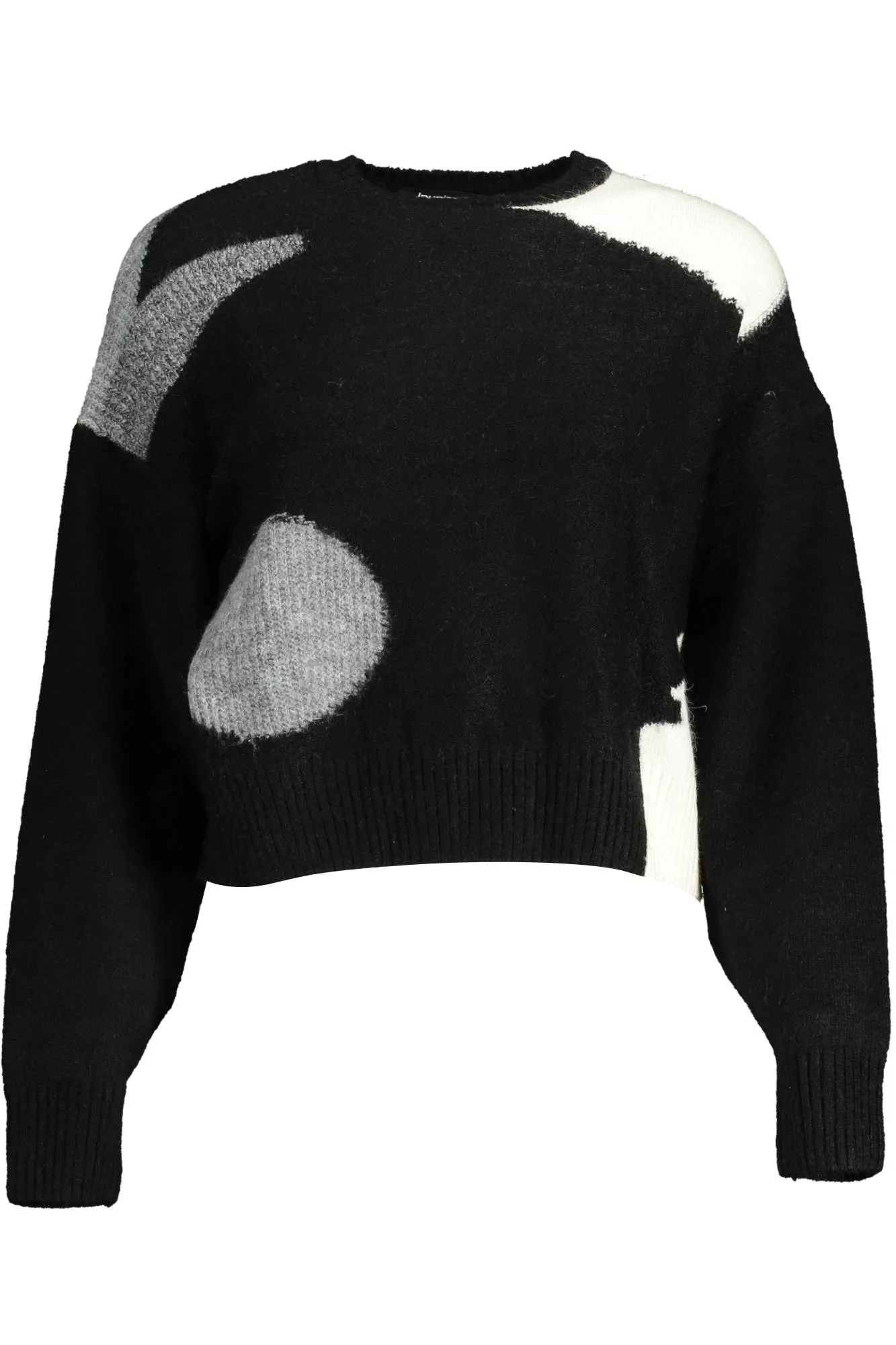Damen Langarmshirt Schwarz 22WWJF14_NERO_2000
