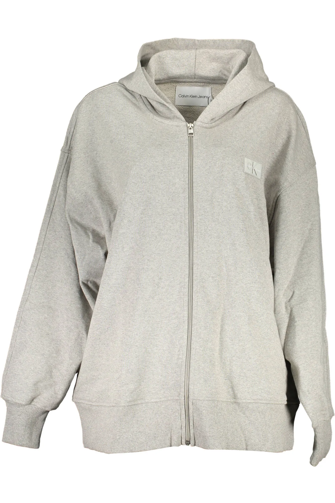 Damen Langarm-Kapuzen-Sweatshirt Grau J20J219756_GRIGIO_P01