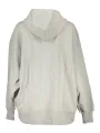 Calvin Klein Damen Langarm-Kapuzen-Sweatshirt Grau