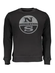 North Sails Herren Langarm-Sweatshirt Schwarz