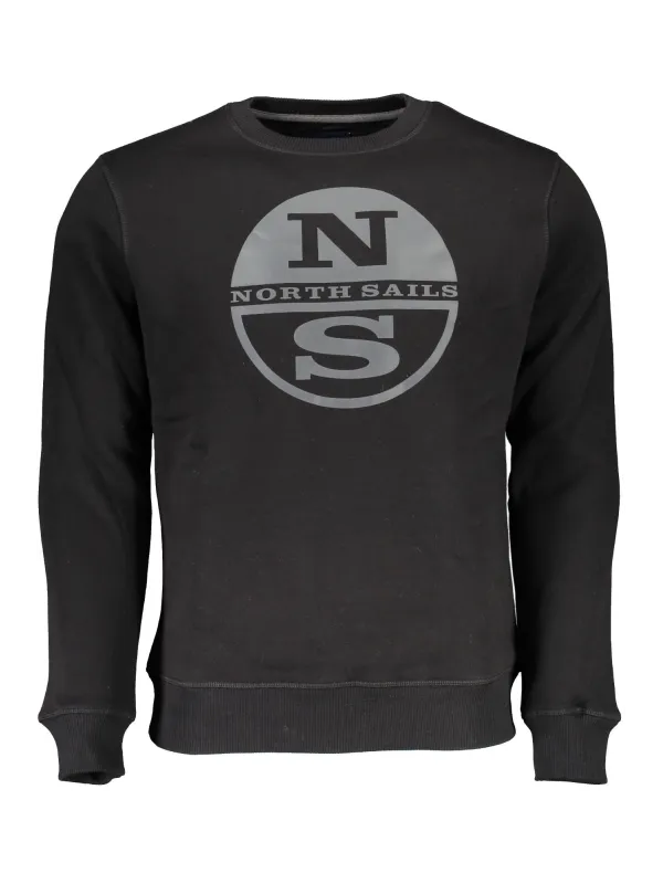 North Sails Herren Langarm-Sweatshirt Schwarz