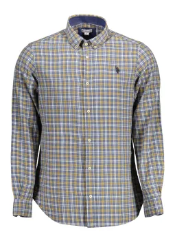 Mieten Sie U.S. POLO Herrenhemd Blau | Flex-Fashion Verleih