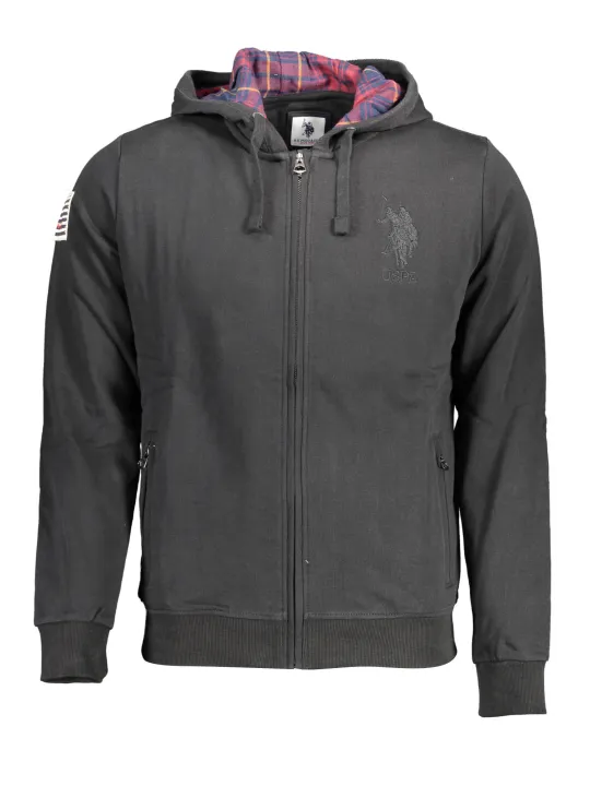 U.S. POLO Herren Langarm-Sweatshirt Schwarz | online kaufen