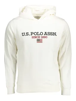 U.S. POLO Herren Kapuzen-Sweatshirt Weiß mieten | Flex-Fashion