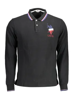 U.S. POLO Herren Poloshirt Schwarz mieten - Flex-Fashion Verleih