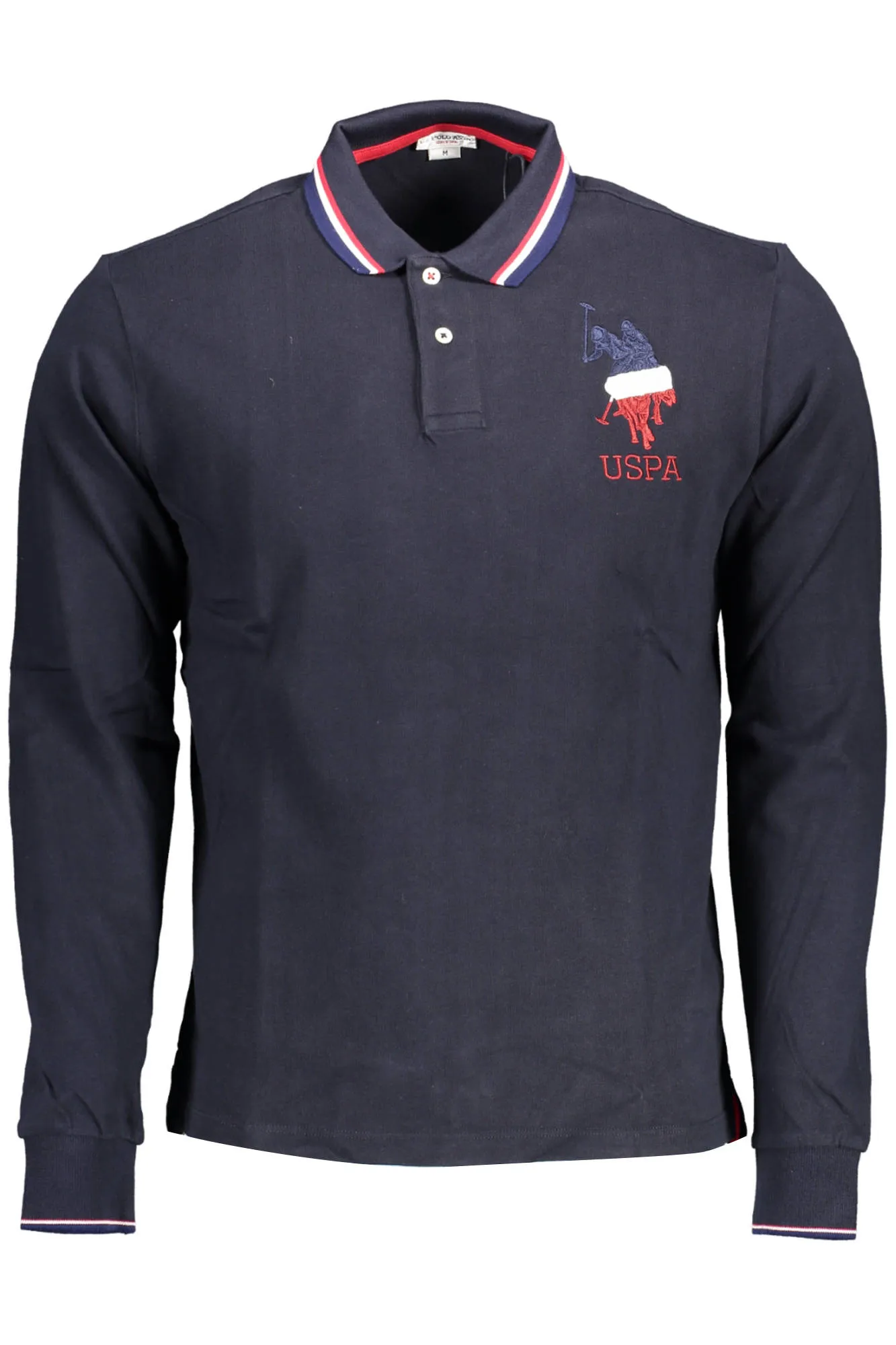 Herren Langarm-Poloshirt Blau 63227-47773_BLU_179