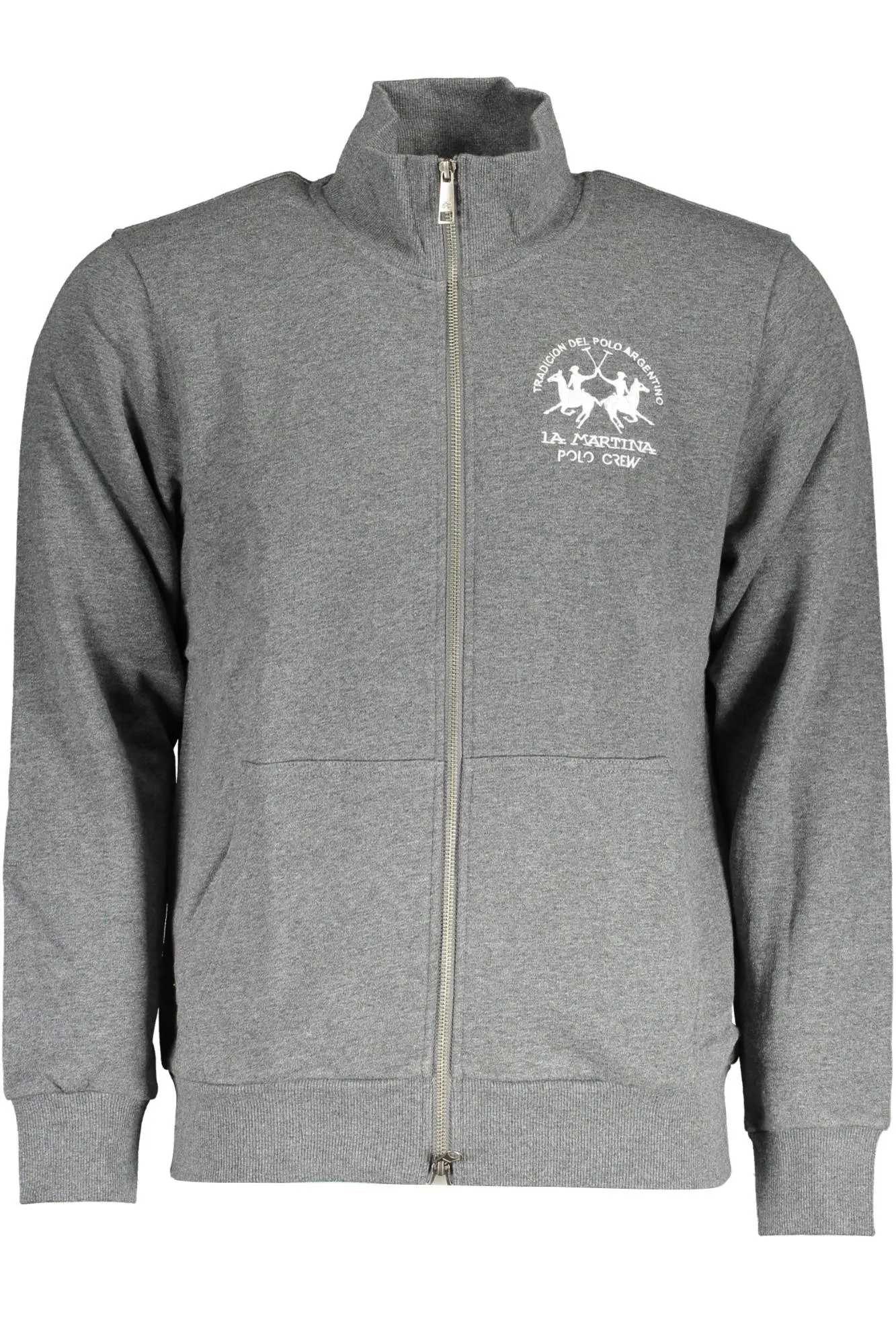 Herren Langarm-Sweatshirt Grau XMF005-FP548_GRIGIO_01049
