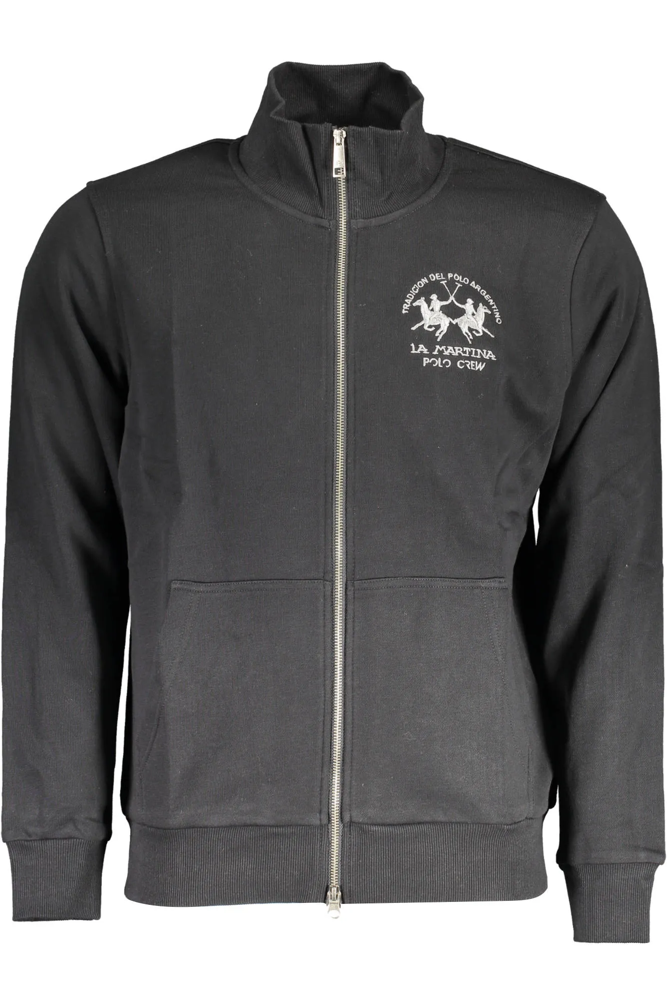 Herren Langarm-Sweatshirt Schwarz XMF005-FP548_NERO_09999