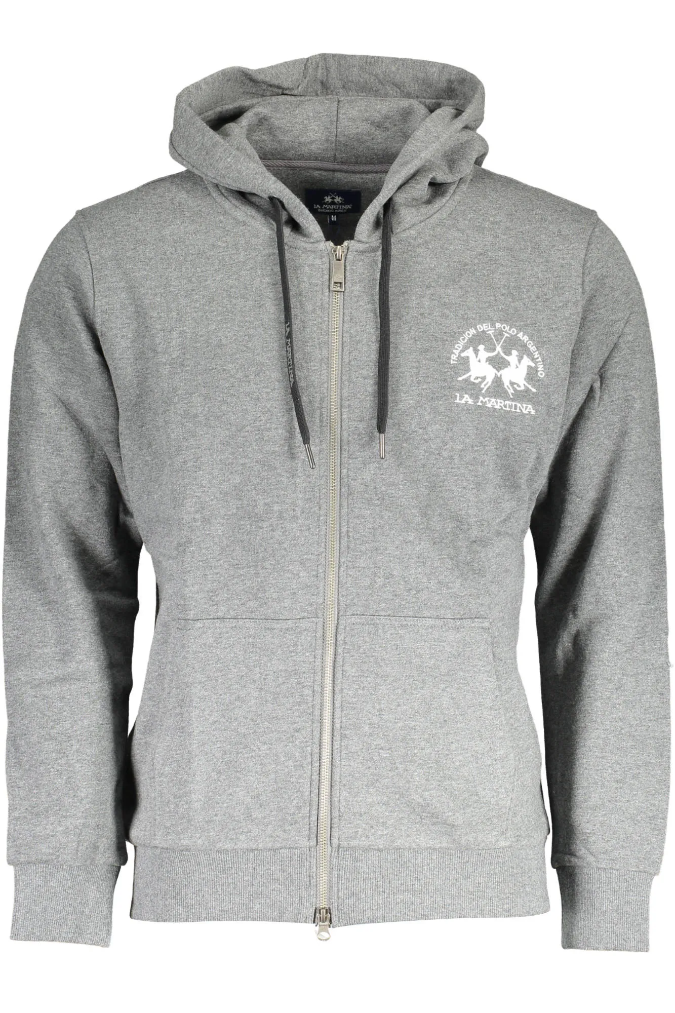 Herren Langarm-Sweatshirt Grau XMF003-FP548_GRIGIO_01049