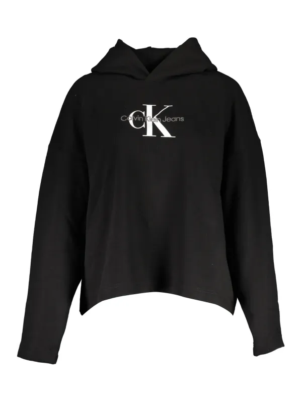 Calvin Klein Damen Langarm-Sweatshirt Schwarz