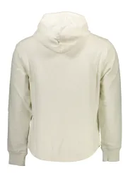 Calvin Klein Herren Langarm-Kapuzen-Sweatshirt Weiß
