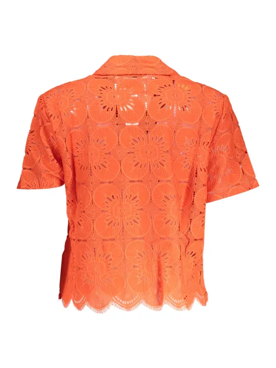 Desigual Damen Kurzarmshirt Orange | online kaufen