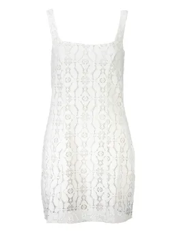 Desigual Damen Kleid Weiß mieten | Flex-Fashion Verleih