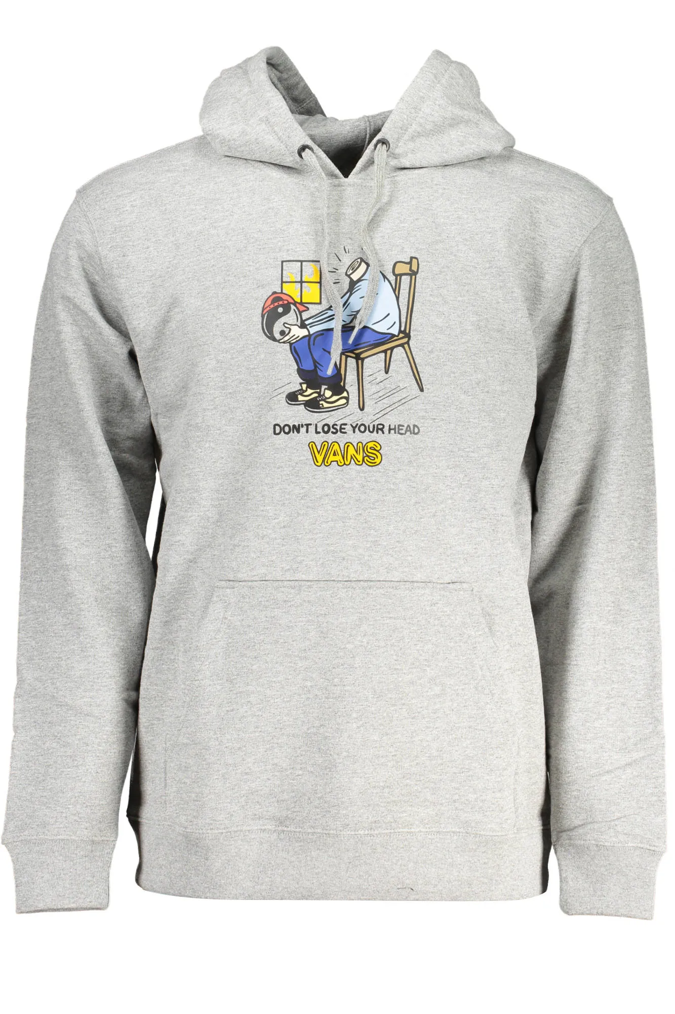 Herren Langarm-Sweatshirt Grau VN000066_GRIGIO_02F