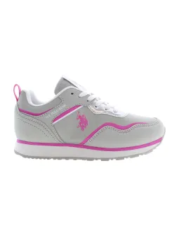 Mädchen Sportschuh mieten | U.S. POLO Grau | Flex-Fashion