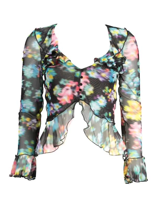 Desigual Damen Langarm-T-Shirt Schwarz | online kaufen