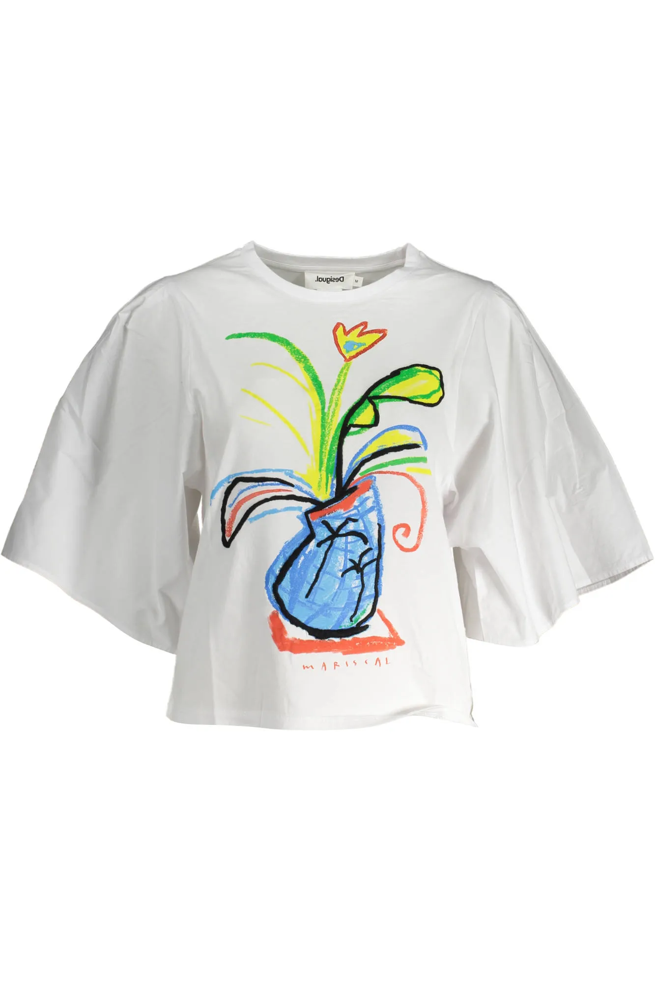 Damen T-Shirt Weiß 23SWTKC8_BIANCO_1000