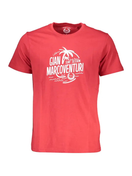 GIAN MARCO VENTURI Herren Kurzarm-T-Shirt Rot