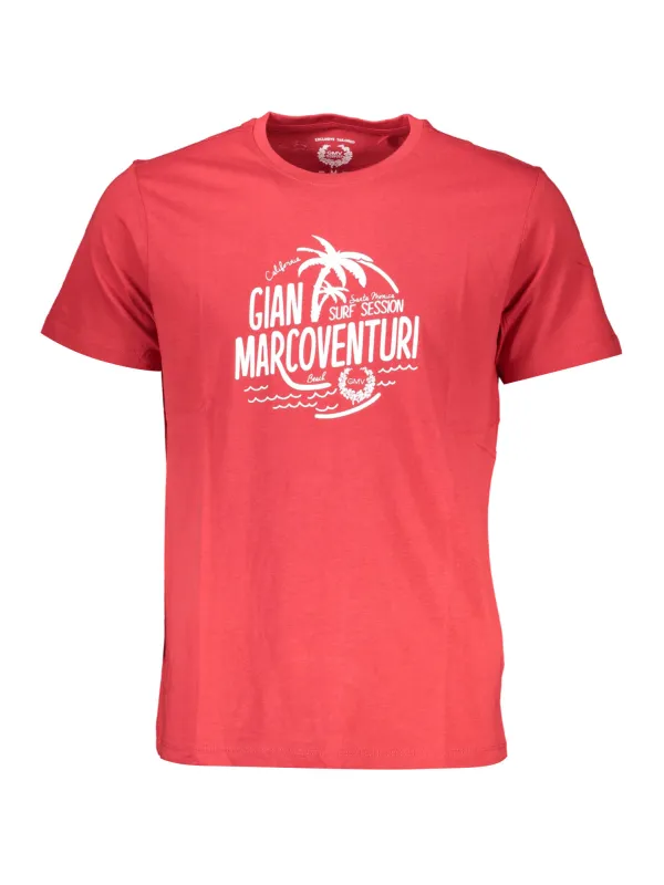 GIAN MARCO VENTURI Herren Kurzarm-T-Shirt Rot