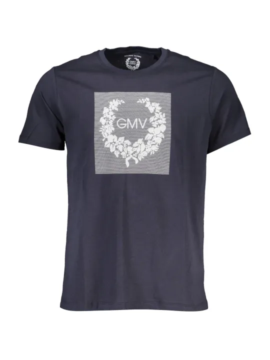 GIAN MARCO VENTURI Herren Kurzarm-T-Shirt Blau