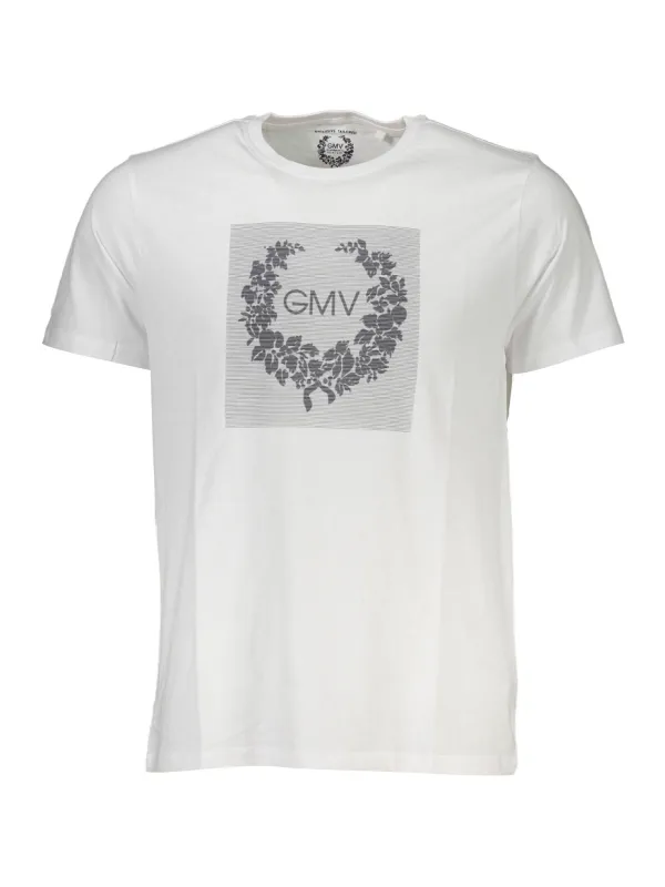 GIAN MARCO VENTURI Herren Kurzarm-T-Shirt Weiß