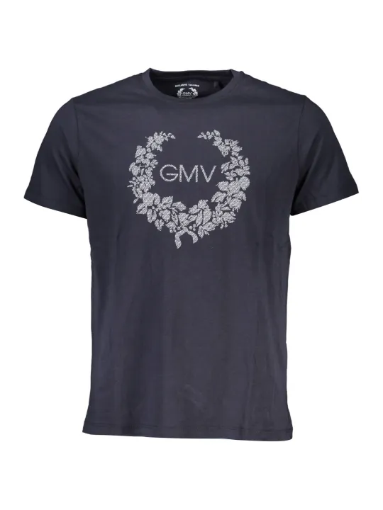 GIAN MARCO VENTURI Herren Kurzarm-T-Shirt Blau