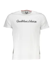 GIAN MARCO VENTURI Herren Kurzarm-T-Shirt Weiß