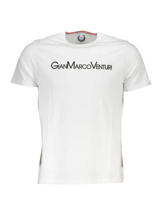 GIAN MARCO VENTURI Herren Kurzarm-T-Shirt Weiß