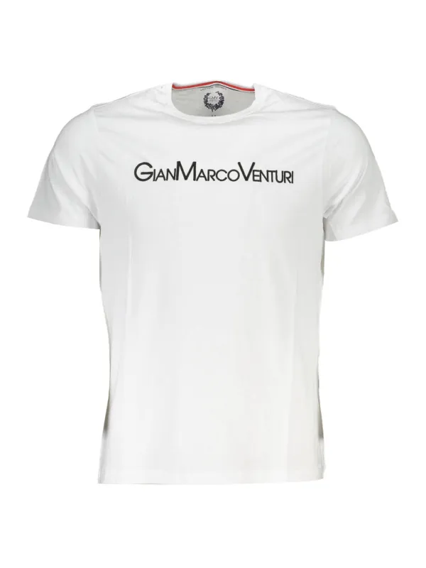 GIAN MARCO VENTURI Herren Kurzarm-T-Shirt Weiß