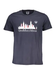 GIAN MARCO VENTURI Herren Kurzarm-T-Shirt Blau