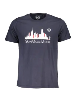 GIAN MARCO VENTURI Herren Kurzarm-T-Shirt Blau