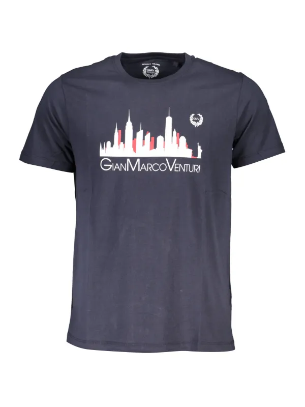 GIAN MARCO VENTURI Herren Kurzarm-T-Shirt Blau