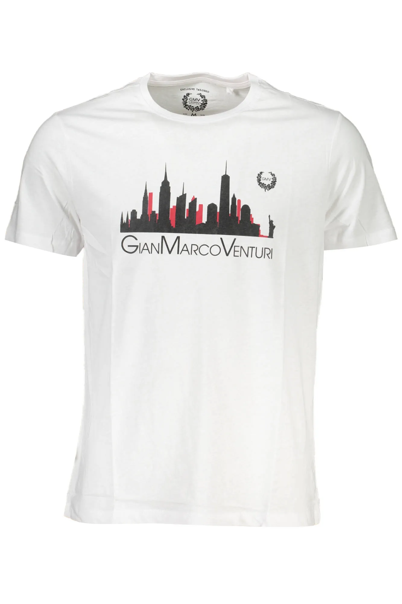 Herren Kurzarm-T-Shirt Weiß AU00782-ALVARO_BIANCO_WHITE