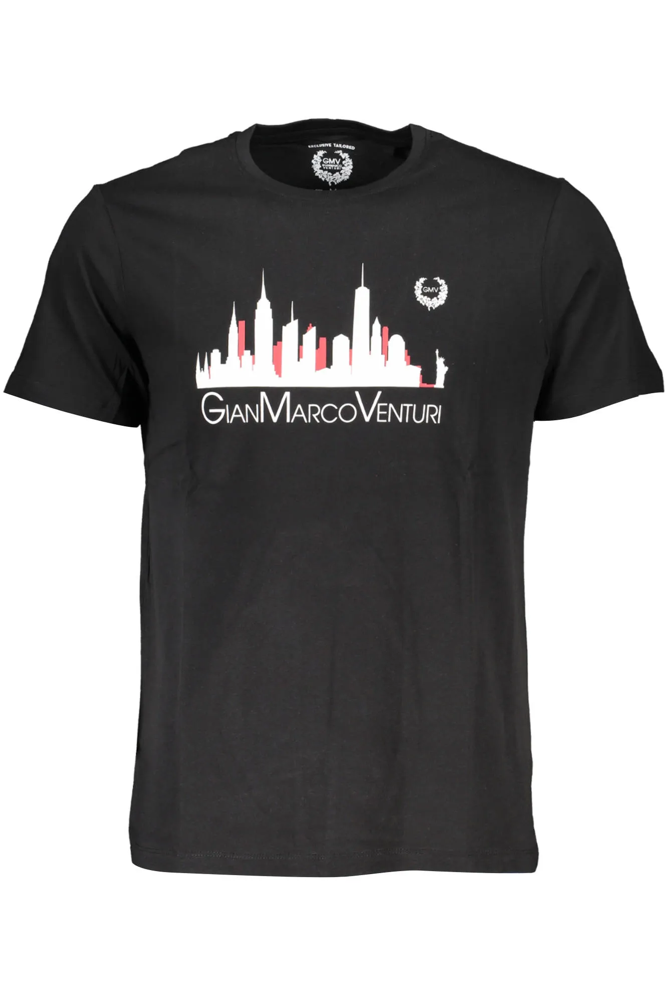 Herren Kurzarm-T-Shirt Schwarz AU00782-ALVARO_NERO_BLACK