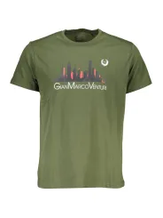 GIAN MARCO VENTURI Herren Kurzarm-T-Shirt Grün