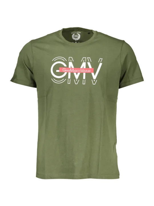GIAN MARCO VENTURI Herren Kurzarm-T-Shirt Grün