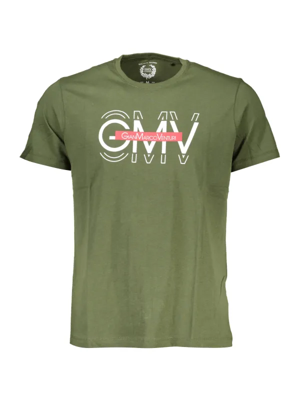 GIAN MARCO VENTURI Herren Kurzarm-T-Shirt Grün