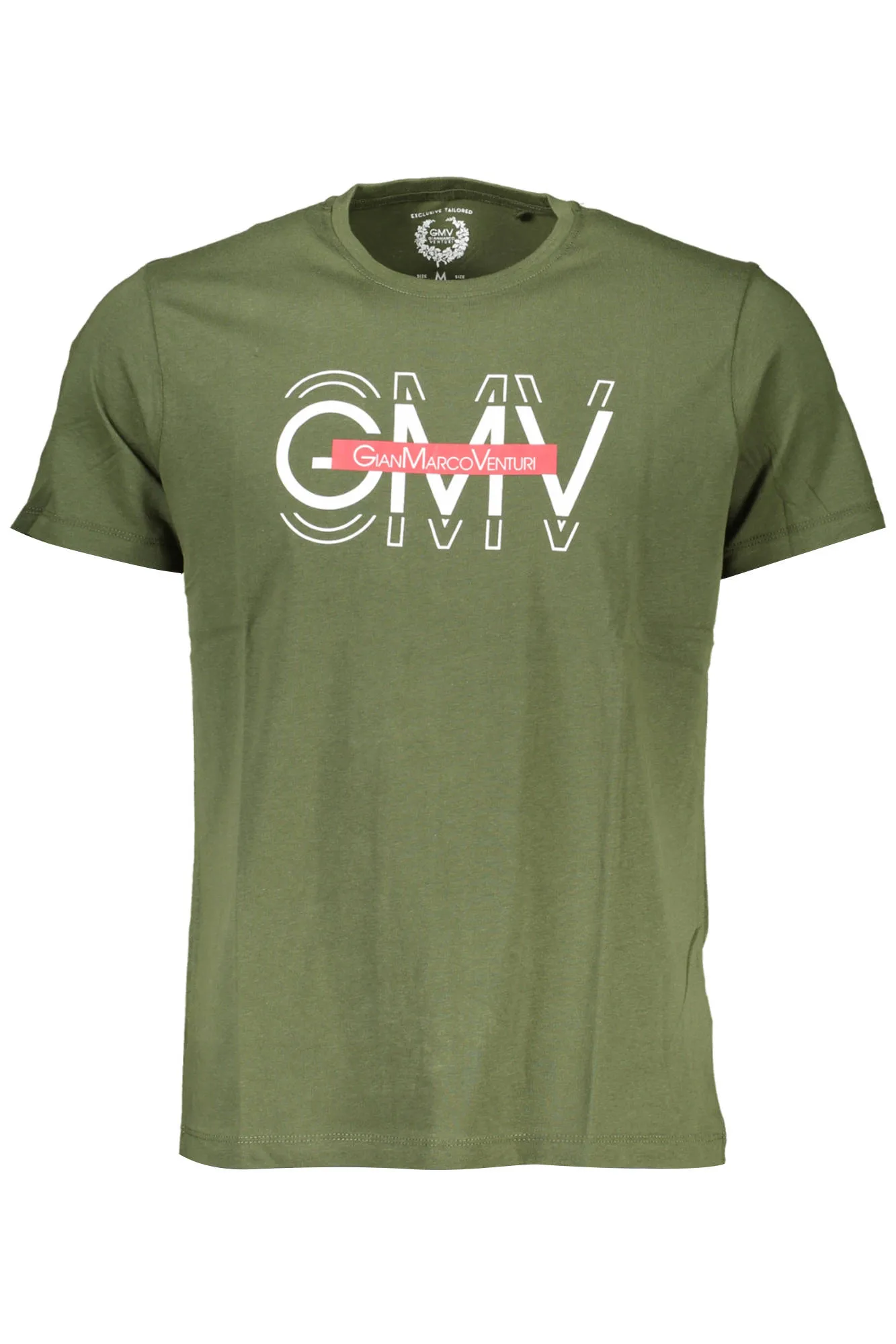 Herren Kurzarm-T-Shirt Grün AU00781-ANGELO_VERDE_MILITARY-GREEN