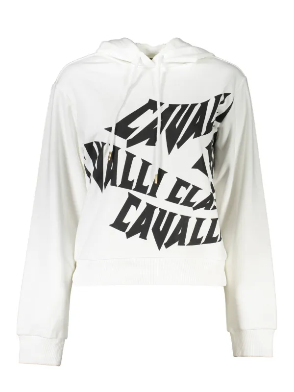Cavalli Class Damen Langarm-Sweatshirt Weiß | online kaufen