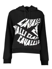 Cavalli Class Damen Langarm-Sweatshirt Schwarz