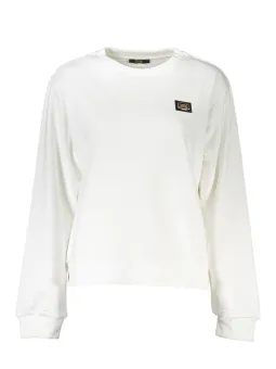 Cavalli Class Damen Langarm-Sweatshirt Weiß | online kaufen