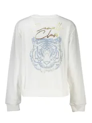 Cavalli Class Damen Langarm-Sweatshirt Weiß | online kaufen