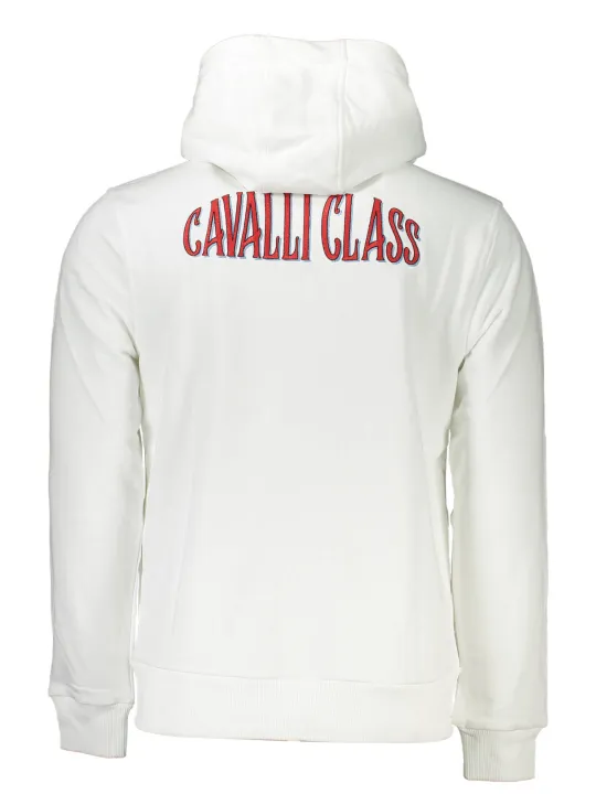 Cavalli Class Herren Langarm-Sweatshirt Weiß | online kaufen