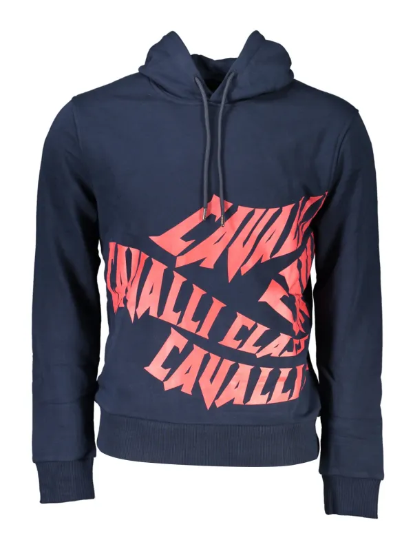 Cavalli Class Herren Langarm-Sweatshirt Blau | online kaufen