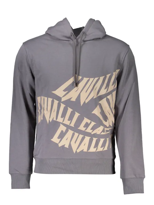 Cavalli Class Herren Langarm-Sweatshirt Grau | online kaufen
